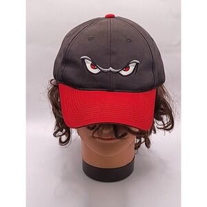 Lake Elsinore Storm Outdoor Cap Minor League Baseball Hat Evil Eyes Black Red M